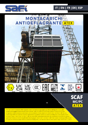 Wciągniki i wciągarki przemysłowe Safi SCAF MC/PC ATEX
