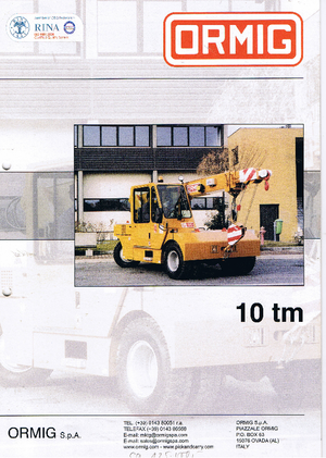 Przemysłowe żurawie samojezdne ORMIG 10 tm