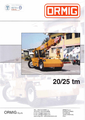 Przemysłowe żurawie samojezdne ORMIG 20 tm