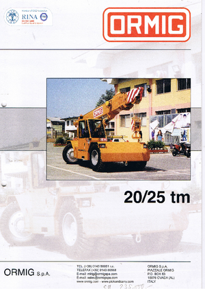 Przemysłowe żurawie samojezdne ORMIG 20 tm
