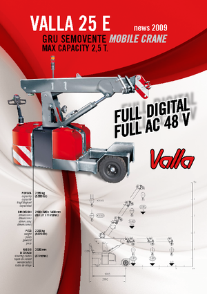 Przemysłowe żurawie samojezdne Valla 25 E 