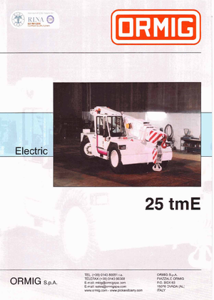 Przemysłowe żurawie samojezdne ORMIG 25 tmE