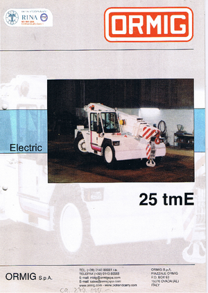 Przemysłowe żurawie samojezdne ORMIG 25 tmE