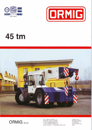 Przemysłowe żurawie samojezdne ORMIG 45 tm