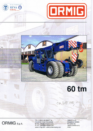 Przemysłowe żurawie samojezdne ORMIG 60 tm