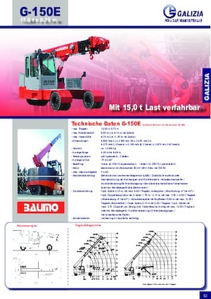 Przemysłowe żurawie samojezdne Galizia G 150