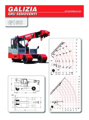 Przemysłowe żurawie samojezdne Galizia G 150