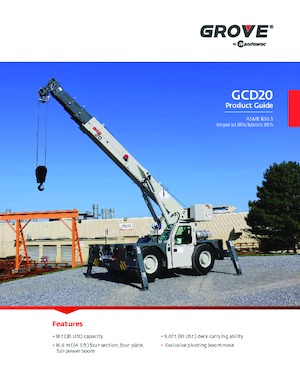 Przemysłowe żurawie samojezdne Grove GCD20
