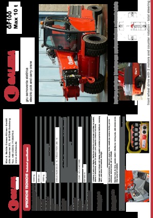 Przemysłowe żurawie samojezdne Galizia GF 100