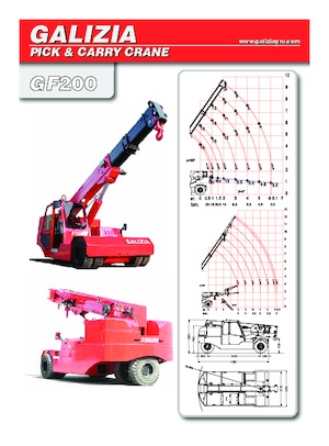 Przemysłowe żurawie samojezdne Galizia GF 200