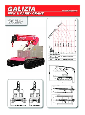 Przemysłowe żurawie samojezdne Galizia GK 20 E