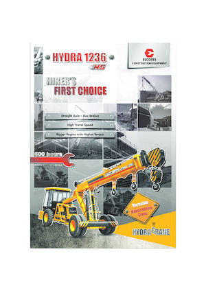 Przemysłowe żurawie samojezdne Escorts Hydra 1236