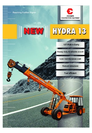 Przemysłowe żurawie samojezdne Escorts Hydra 13