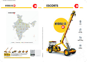 Przemysłowe żurawie samojezdne Escorts Hydra 1342
