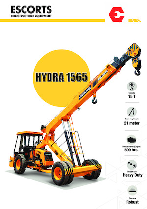 Przemysłowe żurawie samojezdne Escorts Hydra 1565