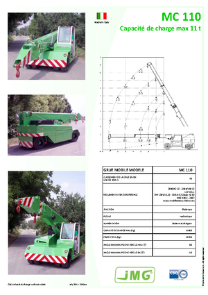 Przemysłowe żurawie samojezdne JMG MC 110