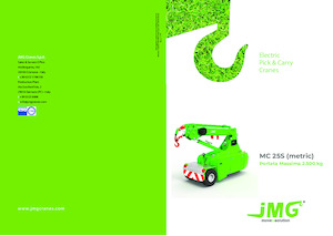 Przemysłowe żurawie samojezdne JMG MC 25S