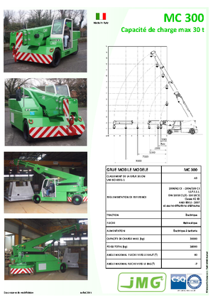 Przemysłowe żurawie samojezdne JMG MC 300