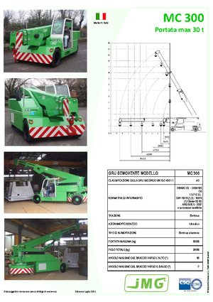 Przemysłowe żurawie samojezdne JMG MC 300