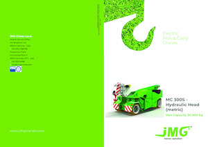 Przemysłowe żurawie samojezdne JMG MC 300S HY