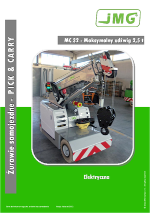 Przemysłowe żurawie samojezdne JMG MC 32