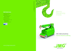 Przemysłowe żurawie samojezdne JMG MC 32S