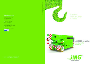 Przemysłowe żurawie samojezdne JMG MC 350S