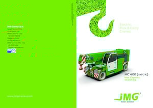 Przemysłowe żurawie samojezdne JMG MC 400S