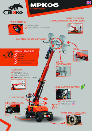 Przemysłowe żurawie samojezdne Jekko MPK06V