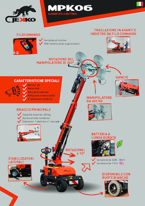 Przemysłowe żurawie samojezdne Jekko MPK06V