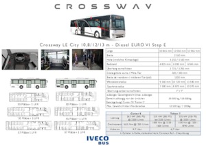 Autobusy międzymiastowe Iveco Crossway LE City 12m