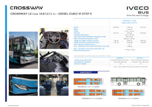 Autobusy międzymiastowe Iveco Crossway LE Line 10,8m