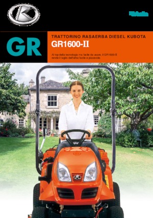 Kosiarki Samojezdne i Traktory Ogrodowe Kubota GR1600-II 