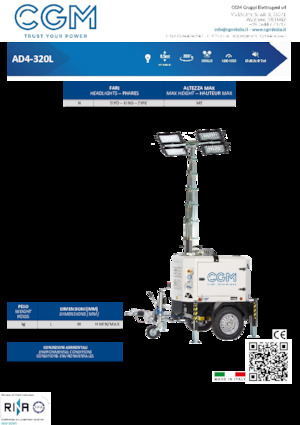 Maszty oświetleniowe CGM AD4-320L	