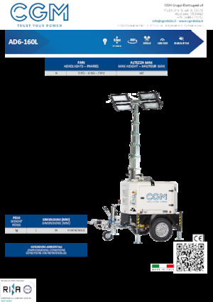 Maszty oświetleniowe CGM AD6-160L