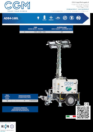 Maszty oświetleniowe CGM ADB4-160L