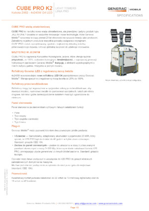 Maszty oświetleniowe Generac Mobile Cube Pro