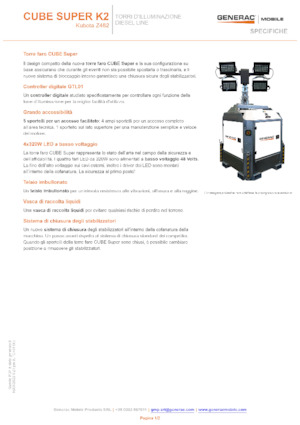 Maszty oświetleniowe Generac Mobile Cube Super K2