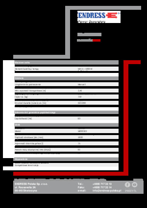 Maszty oświetleniowe Endress EFA 800 Y3 MH 