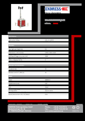 Maszty oświetleniowe Endress EFA 840 S4 320 PLUG-IN 