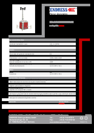 Maszty oświetleniowe Endress EFA 840 S4 320 PLUG-IN 