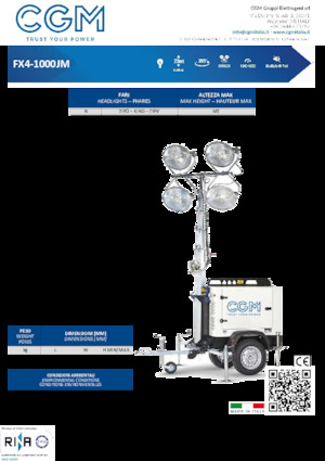 Maszty oświetleniowe CGM FX4-1000JM