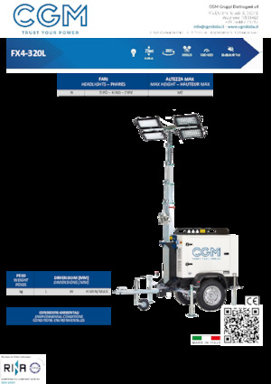 Maszty oświetleniowe CGM FX4-320L