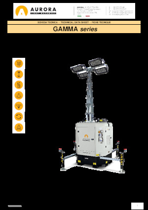 Maszty oświetleniowe Aurora Gamma 4x160W
