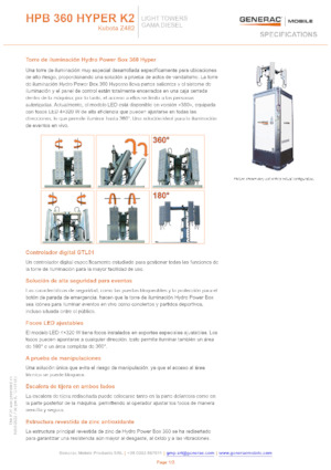 Maszty oświetleniowe Generac Mobile HPB 360 Hyper K2