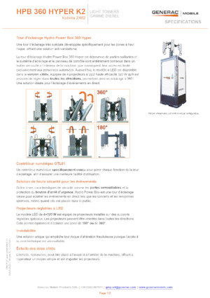 Maszty oświetleniowe Generac Mobile HPB 360 Hyper K2