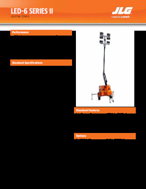 Maszty oświetleniowe JLG LED-6 Series II