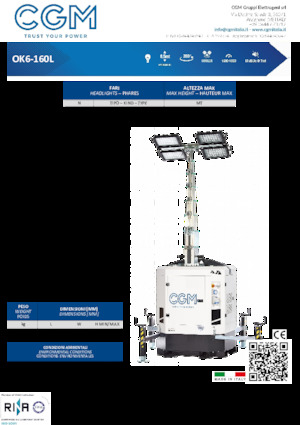 Maszty oświetleniowe CGM OK6-160L