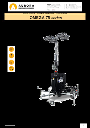 Maszty oświetleniowe Aurora Omega 75 4x320W