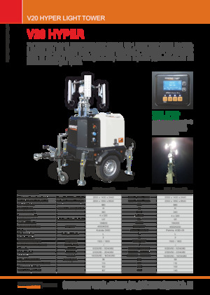 Maszty oświetleniowe Generac Mobile V 20 Hyper K2